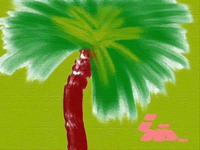 Ilustración de Palmitos verdes