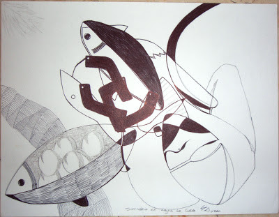 Ilustración de Sopita en Botella