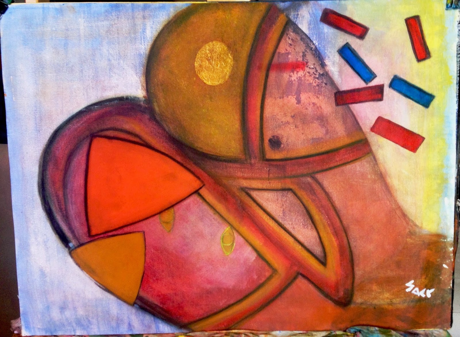 Ilustración de Una noche como ésta, bajo la dorada luna