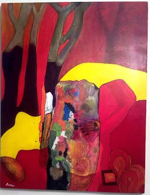 Ilustración de Fading away in fire