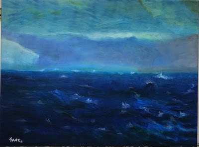 Ilustración de El mar bravo esperándote / Rough sea waiting you